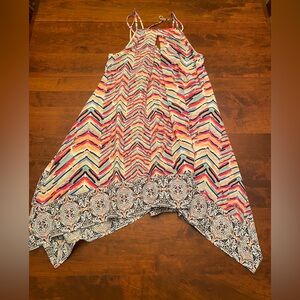 Trixxi Multicolor Patterned dress - double-spaghetti straps.